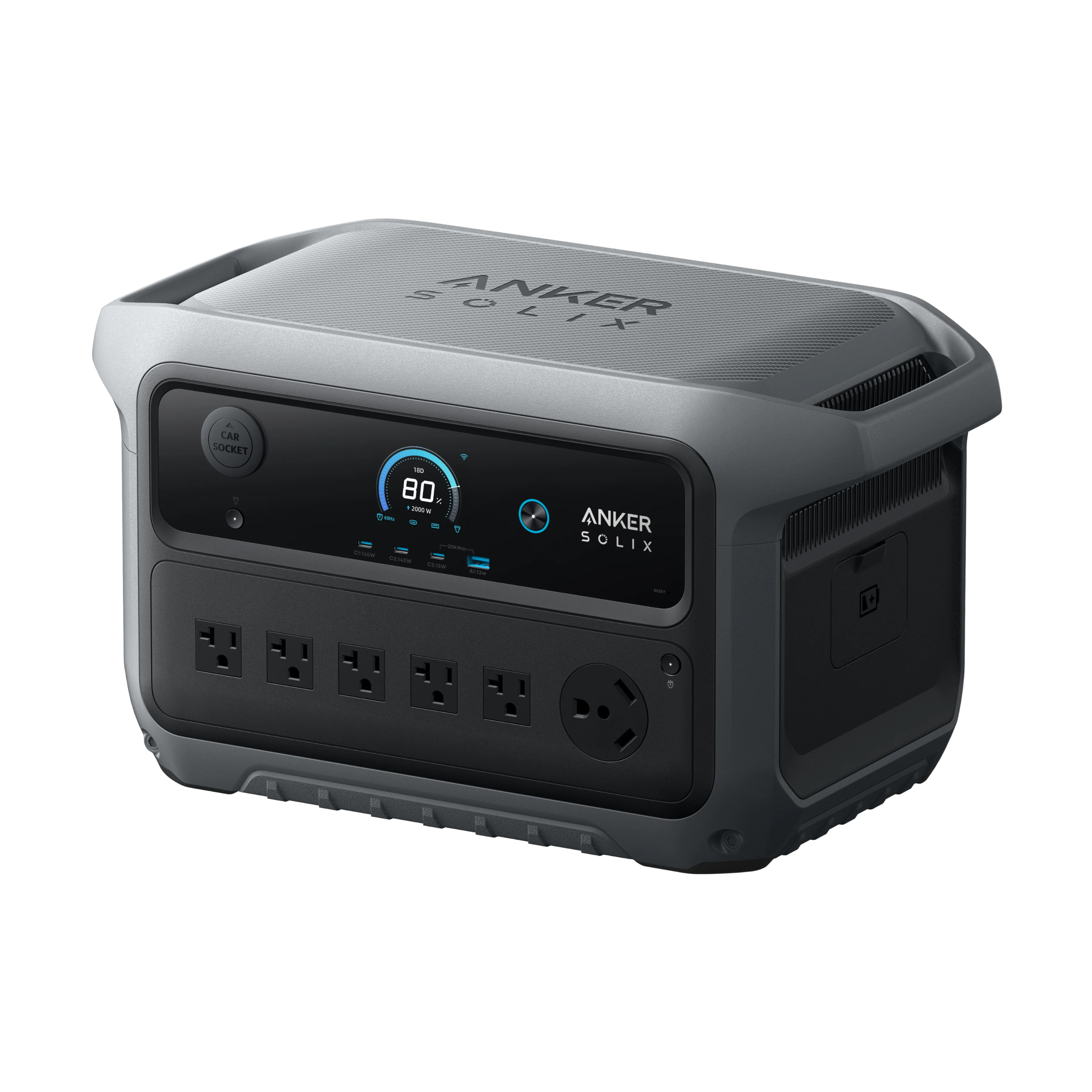 Anker SOLIX C2000 Gen2 2400W 2048Wh Power Station - The Cabin Depot