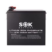 SOK Battery 12V 206Ah LiFePO4 Battery With Built-In Heater