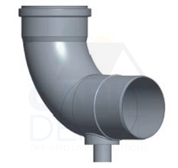 Cinderella® - 87º 636-certified Elbow with Condensate Drain