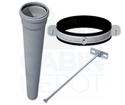 Cinderella® - 636-Certified Flue Pipe with Wall Mount Kit