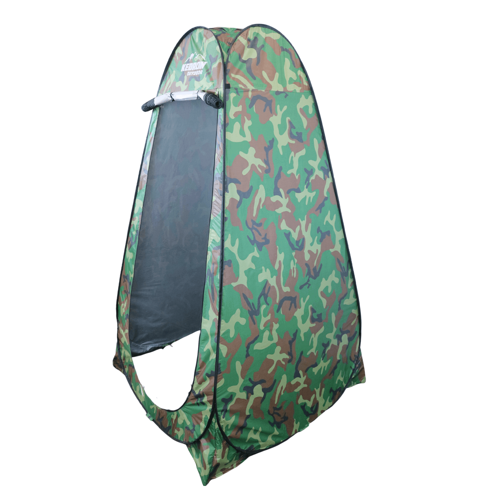 Kedron Pop Up Privacy Shelter Tent with camo design for outdoor use, portable and easy setup, available at Cabin Depot.