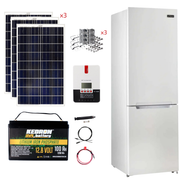 Unique 12 Cu/Ft 325L 12/24 DC Bottom Mount Refrigerator Stand-Alone Solar Power System (système d'alimentation solaire autonome)