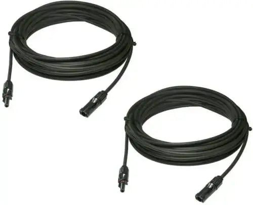 EcoFlow solar panel extension cables for RV and tiny home power kits at Cabin Depot.