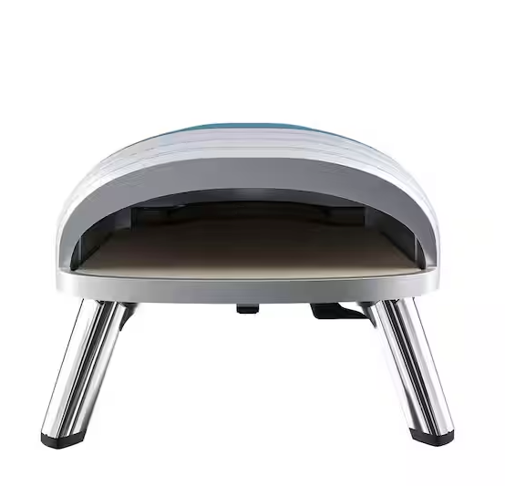 Horno para pizza clásico retro de 30 cm, azul medianoche