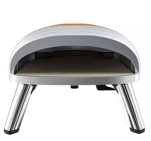 Horno para pizza clásico retro de 40 cm, color naranja