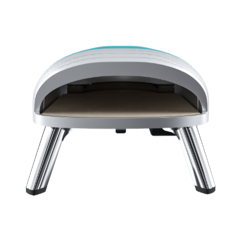 Horno para pizza clásico retro de 30 cm, color verde azulado