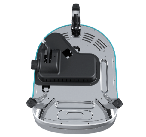 Four à pizza rétro classique unique de 30 cm, couleur bleu sarcelle