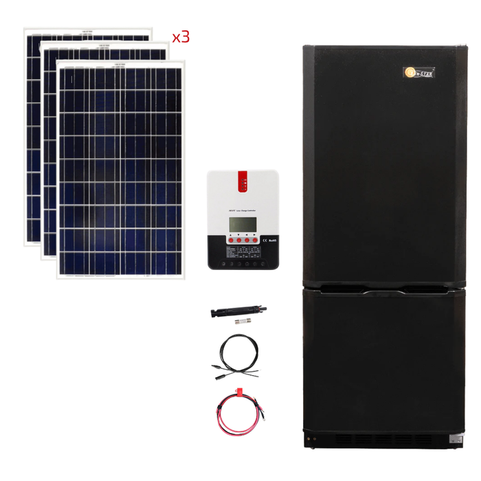 SunStar 10 Cu/Ft Solar DC/AC Refrigerator Stand-Alone Solar Power System