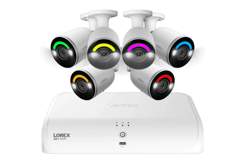 Lorex Fusion 4K+ 2TB NVR with 6 IP Cameras - Cabin Depot exclusive