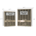 Empire Propane Direct Vent Heater models DV210 and DV215 with BTU ratings, showcasing their compact and efficient design.