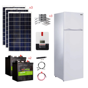 Unique 9 Cu/Ft 260L Solar DC Fridge Stand-Alone Solar Power System (Système d'énergie solaire autonome de 9 Cu/Ft 260L)