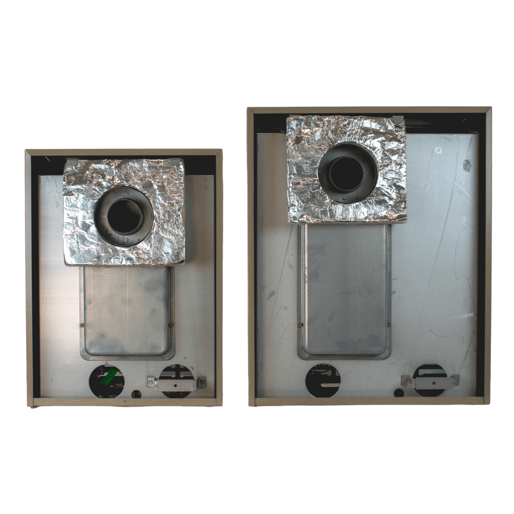 Empire 10,000 BTU Direct Vent Propane Heater back view, efficient heating for cabins by Cabin Depot