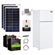 Unique 6 Cu/Ft 12/24V Solar DC Fridge With Freezer Stand-Alone Solar Power System (Système d'énergie solaire autonome de 6 Cu/Ft 12/24V)