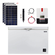 Unique 9 Cu/Ft 265L Solar DC Fridge Stand-Alone Solar Power System (Système d'énergie solaire autonome)