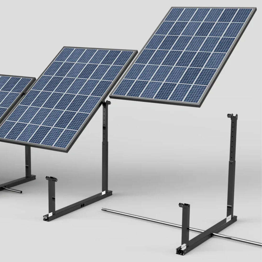 IntegraRack BallastRack Support fixe réglable pour modules solaires - Composite noir