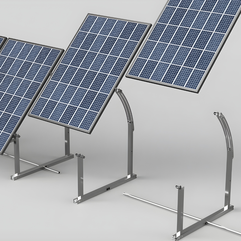 IntegraRack BallastRack Support de module solaire réglable en fonction des saisons - Aluminium