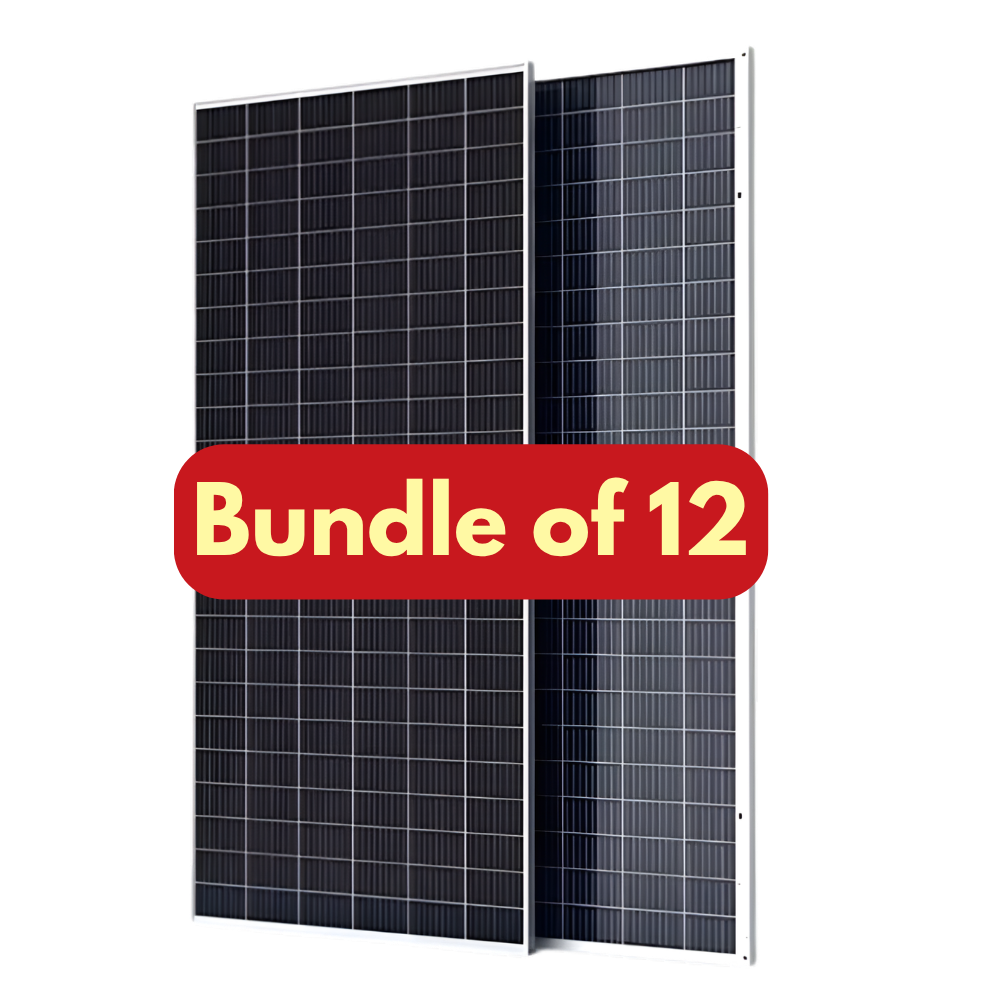 JA Solar 595W Bifacial Solar Panel - Bundle of 12