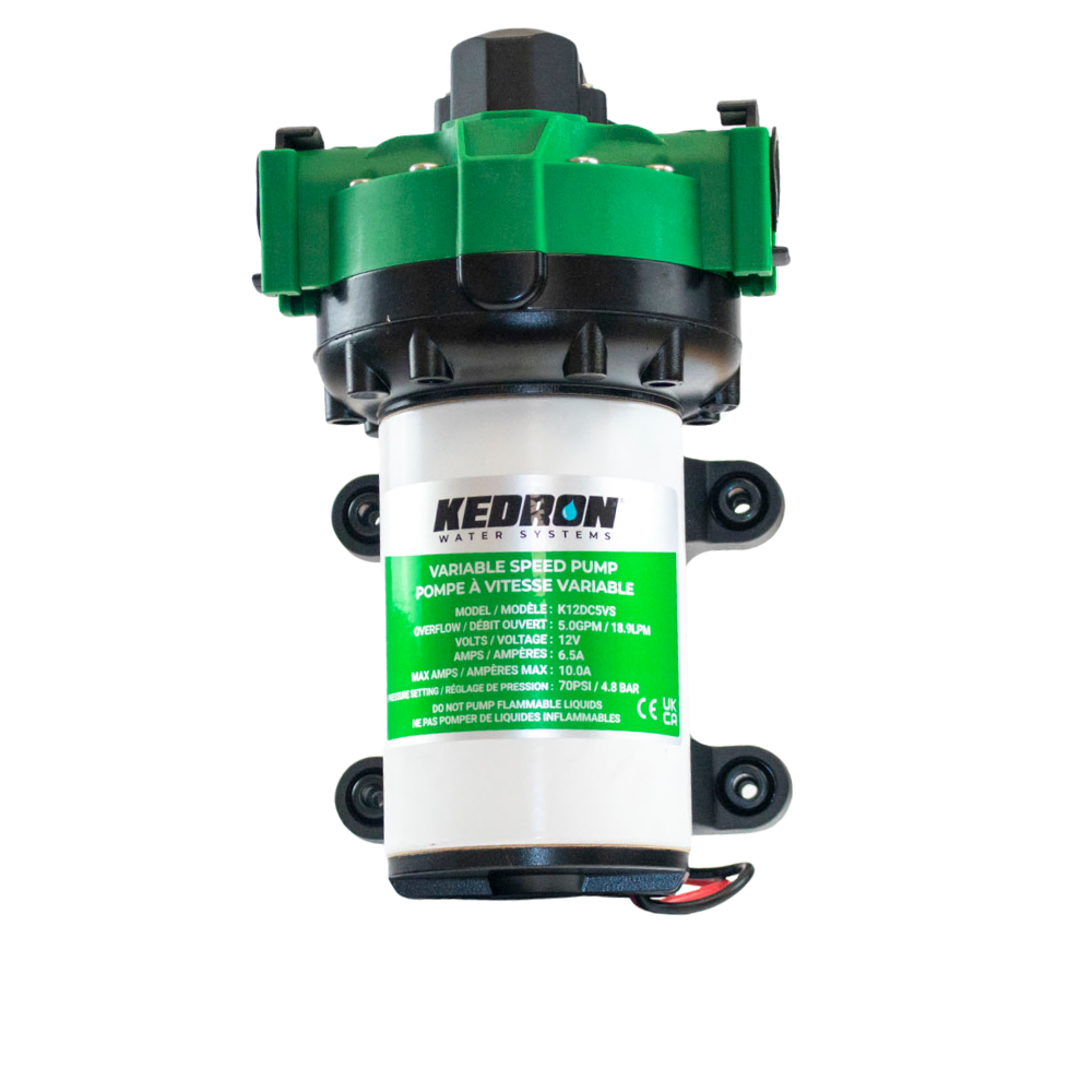 KEDRON 12VDC 5.0 GPM 60PSI Variable Speed Smart Water Pump