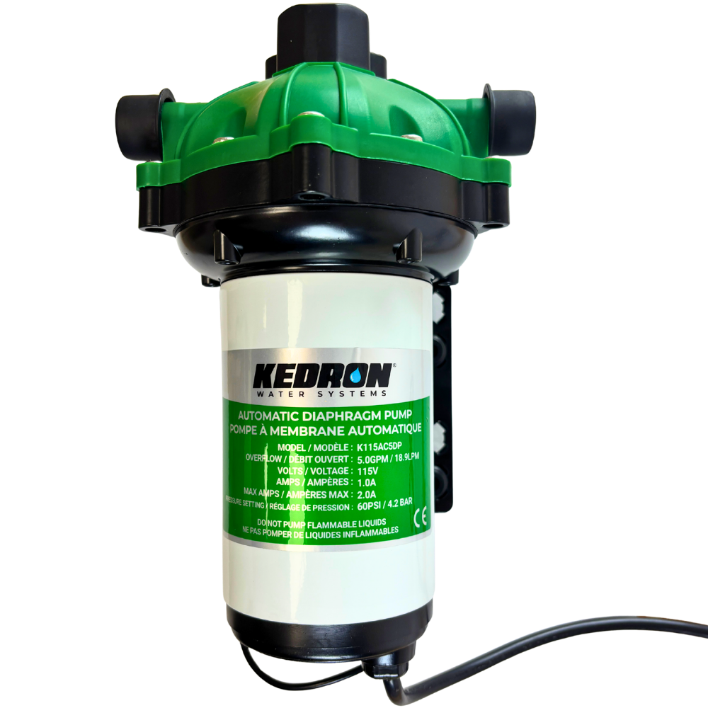KEDRON 115VAC 5.0GPM 55PSI Diaphragm Water Pump