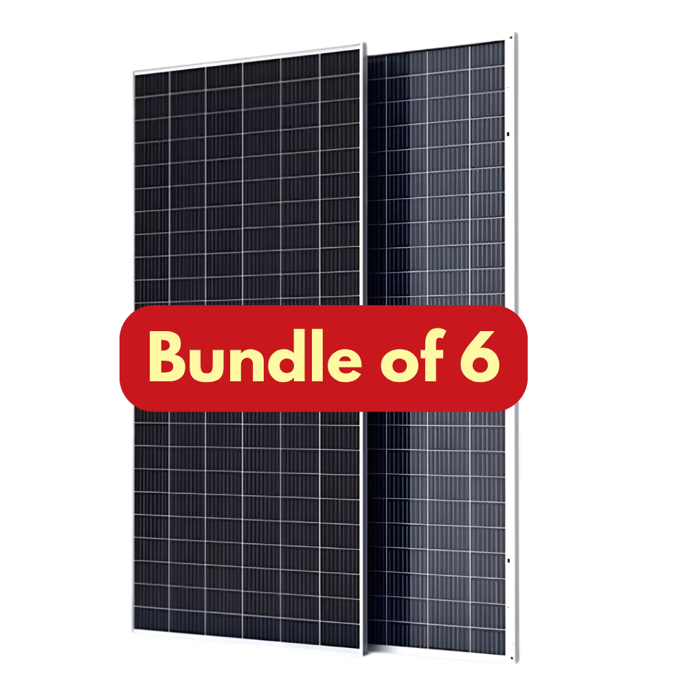 JA Solar 595W Bifacial Solar Panel - Bundle of 6