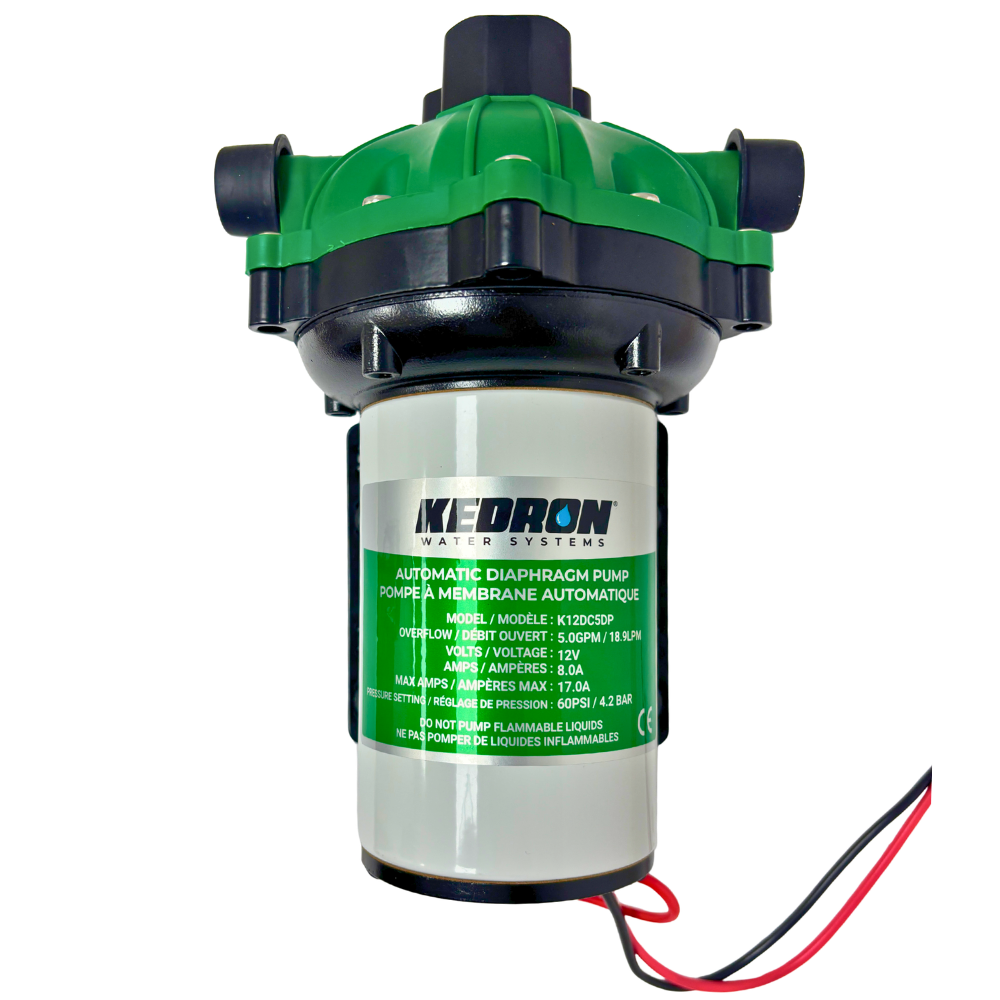 KEDRON 12VDC 5.0GPM 70PSI Diaphragm Water Pump