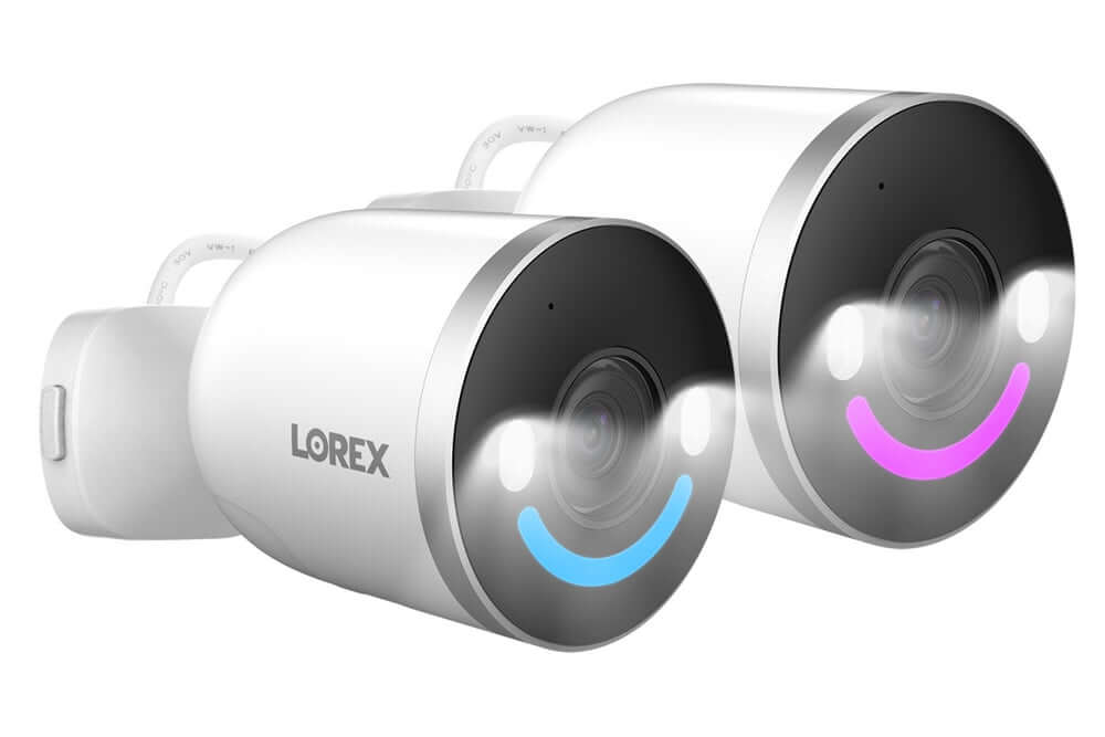 Lorex W881AAD 4K Spotlight Wi-Fi Security Cameras, perfect for Cabin Depot, featuring motion detection, two-way talk, and night vision.