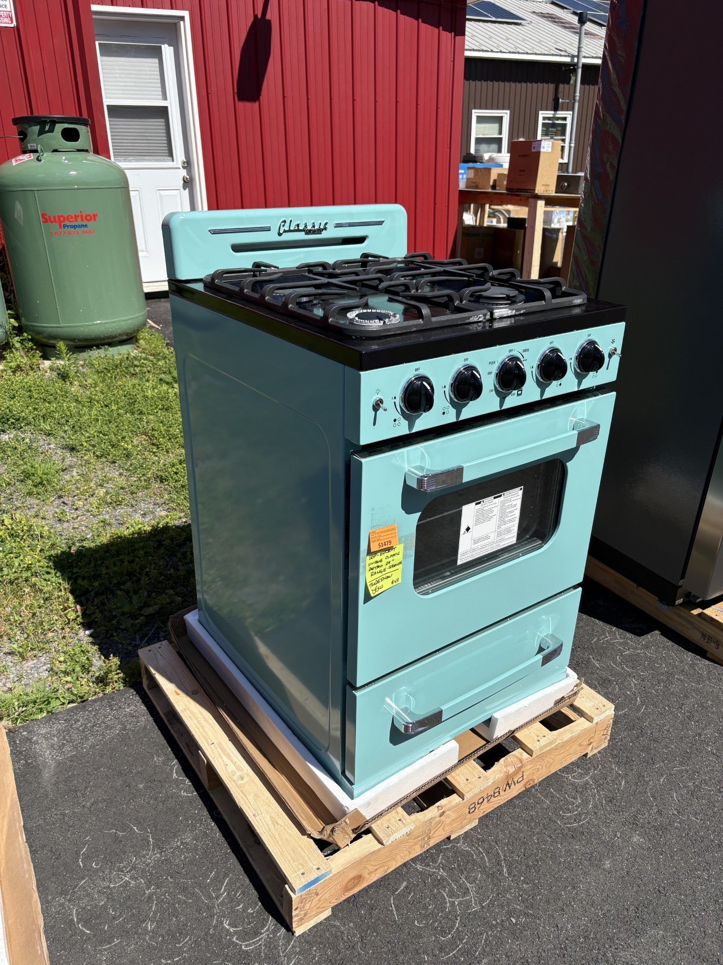 Unique 24" Classic Retro Convection Gas Range