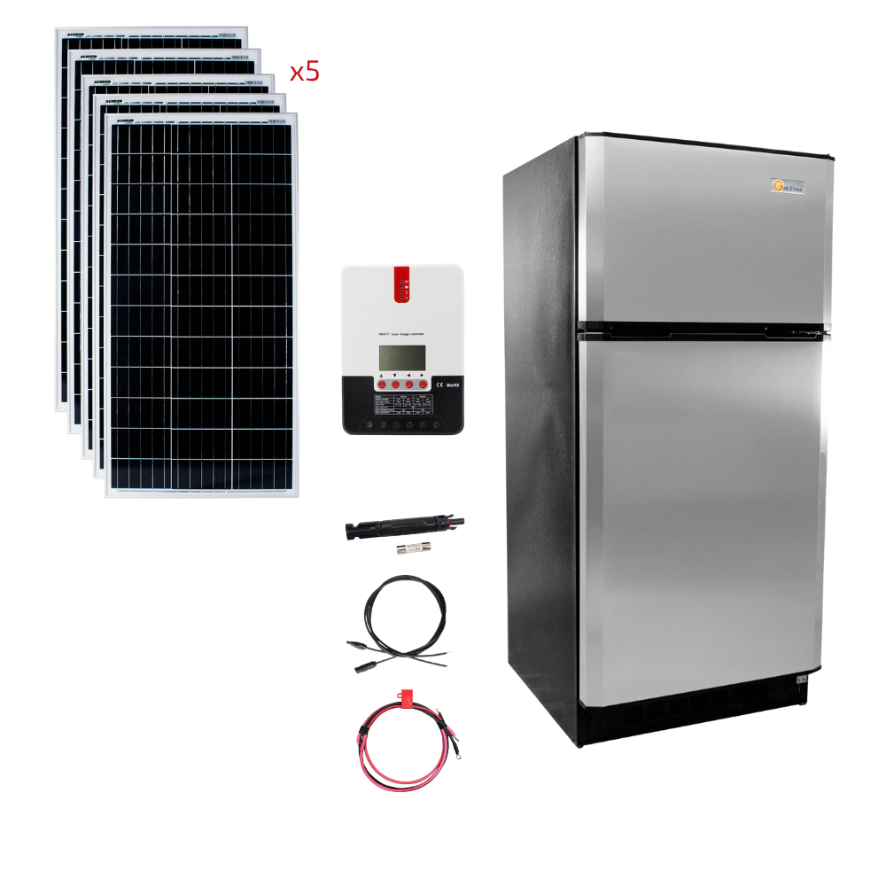 SunStar 16 Cu/Ft Solar DC/AC Refrigerator Stand-Alone Solar Power System