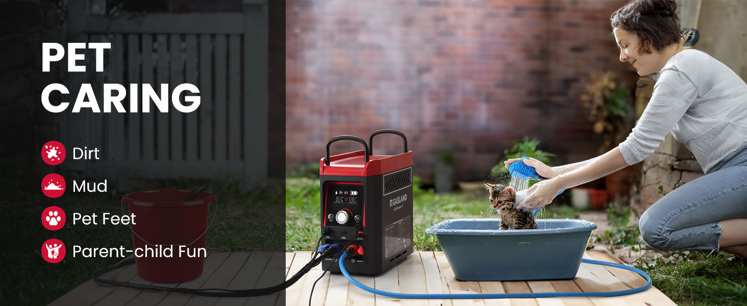 Calentador de agua portátil GaslandChef G3 Pro 20.000 BTU GoShower 3