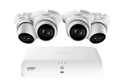 Lorex Fusion 4K 2TB NVR and 4 Dome IP Cameras System - 16 Channel, AI Motion Detection, Cabin Depot