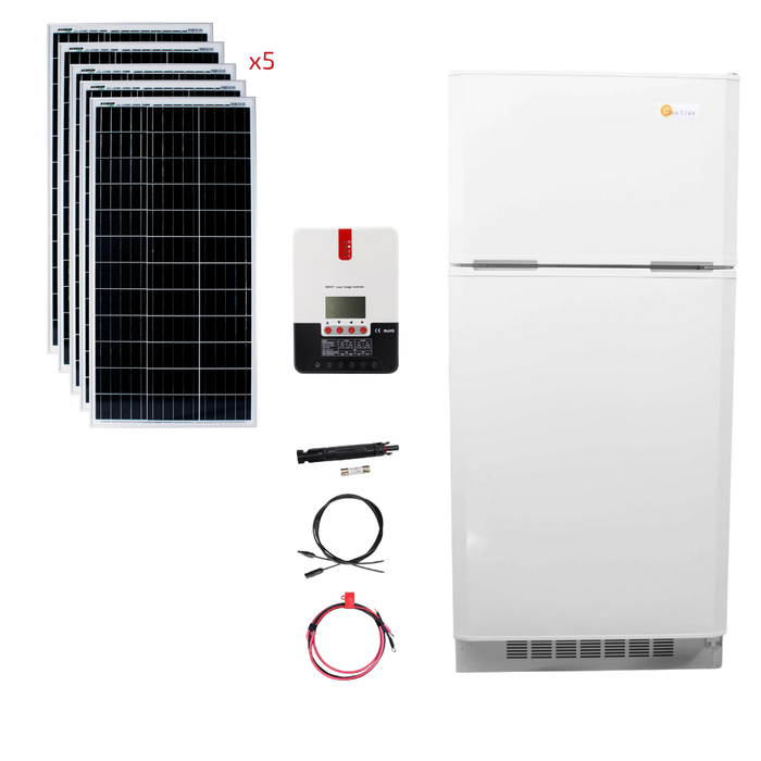 SunStar 16 Cu/Ft Solar DC/AC Refrigerator Stand-Alone Solar Power System