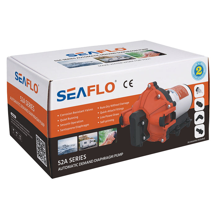 SEAFLO 12V 4GPM 52 Series Diaphragm Pump 60PSI