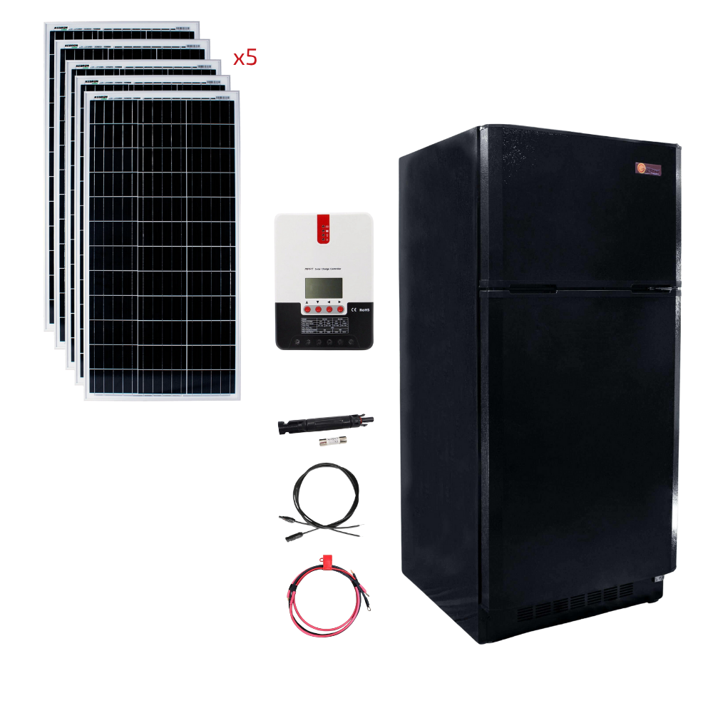 SunStar 16 Cu/Ft Solar DC/AC Refrigerator Stand-Alone Solar Power System