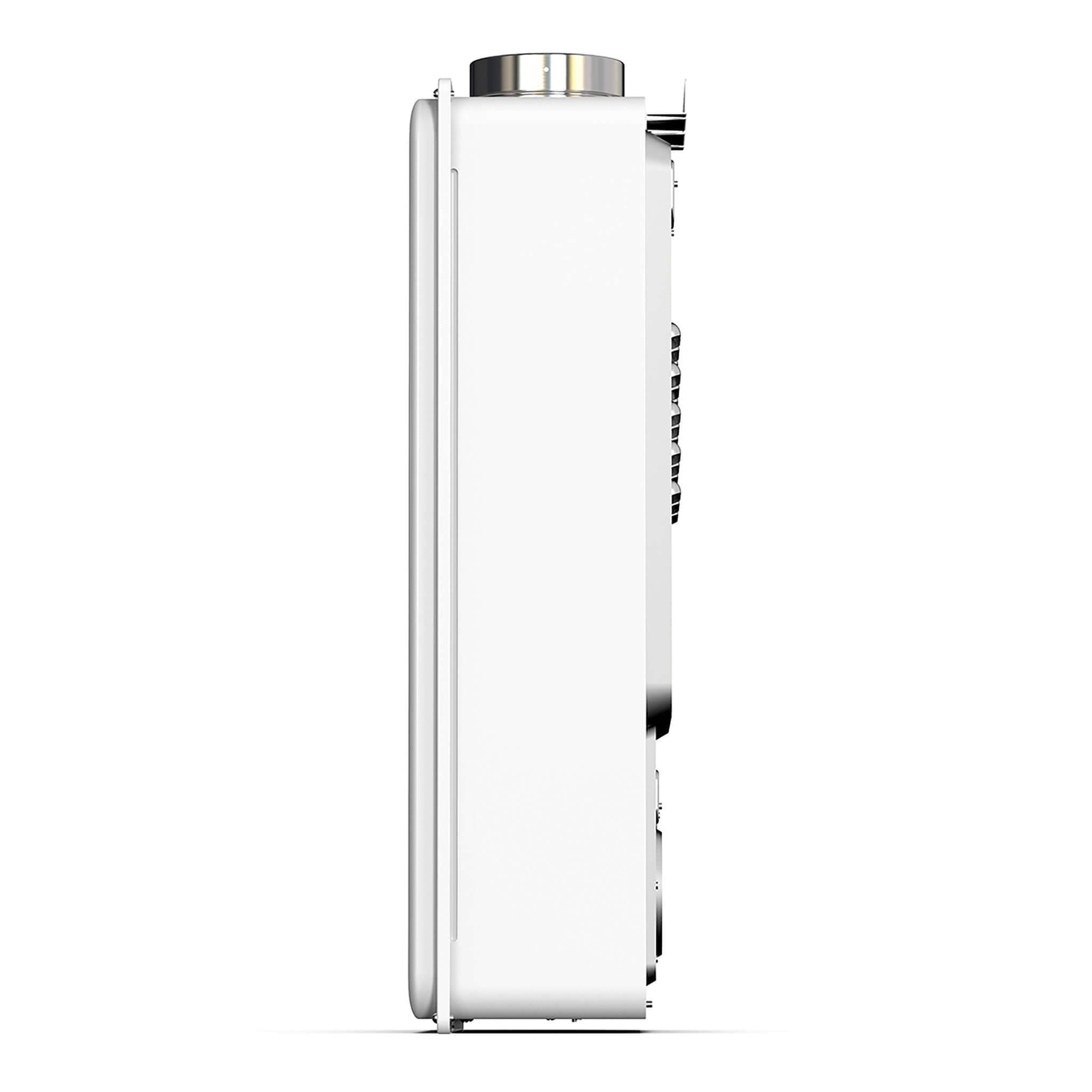 Side view of Eccotemp 6.8 GPM Liquid Propane Indoor Tankless Water Heater for Cabin Depot