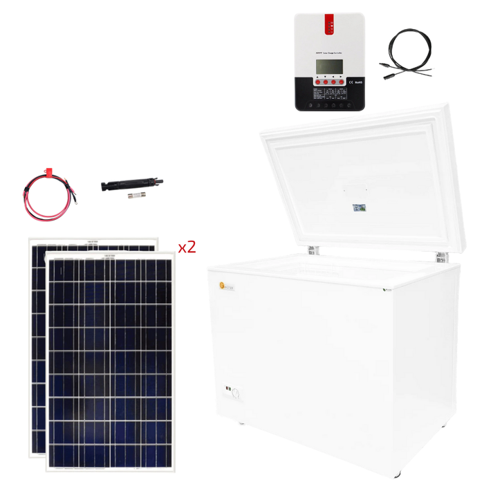 SunStar 8 Cu/Ft Solar/DC Chest Freezer Stand-Alone Solar Power System
