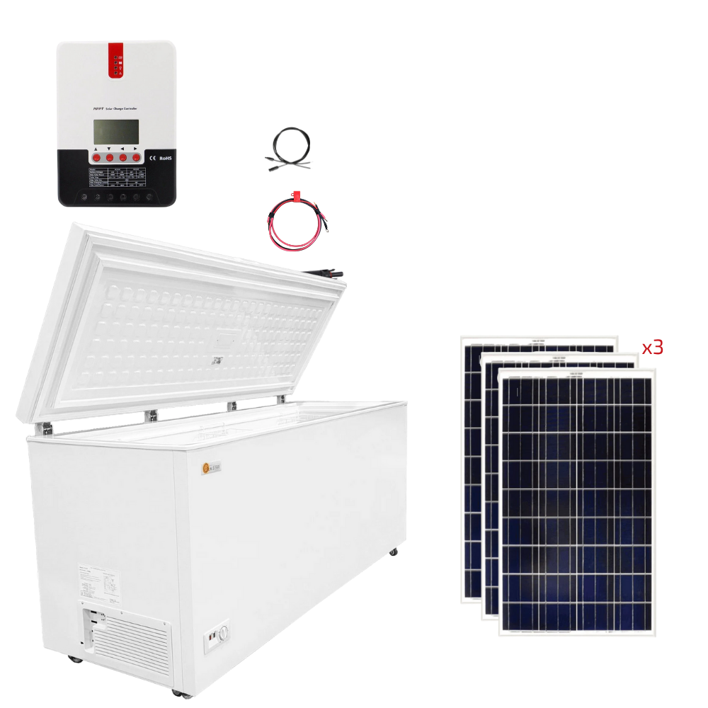 SunStar 21 Cu/Ft Solar/DC Chest Freezer Stand-Alone Solar Power System