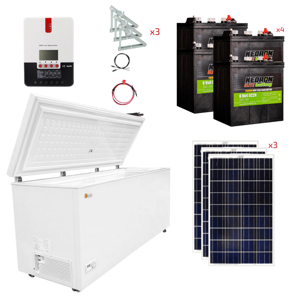SunStar 21 Cu/Ft Solar/DC Chest Freezer Stand-Alone Solar Power System