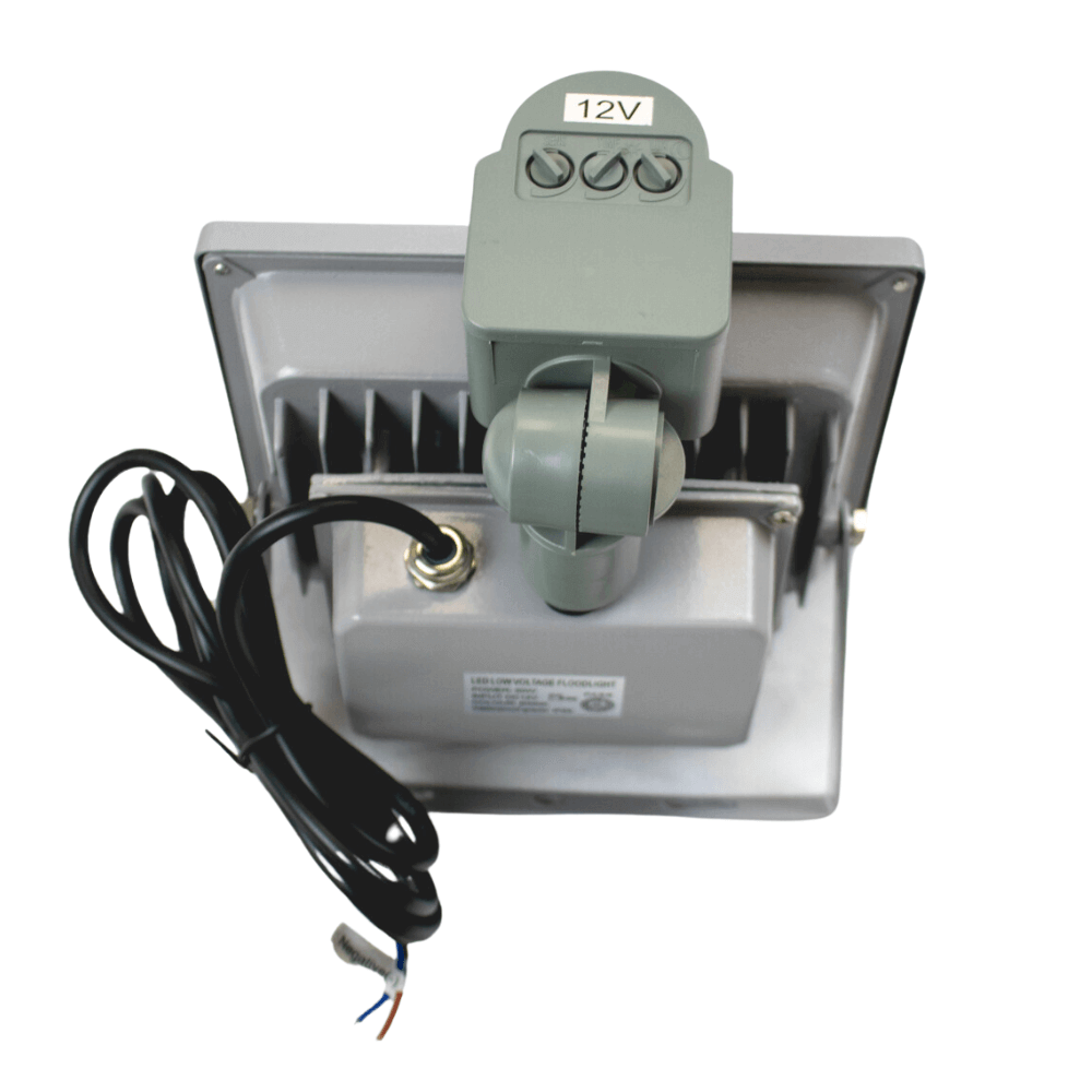 Kedron 12V 20W LED Outdoor Floodlight with Motion Sensor, Waterproof, Cabin Depot Lighting Solution