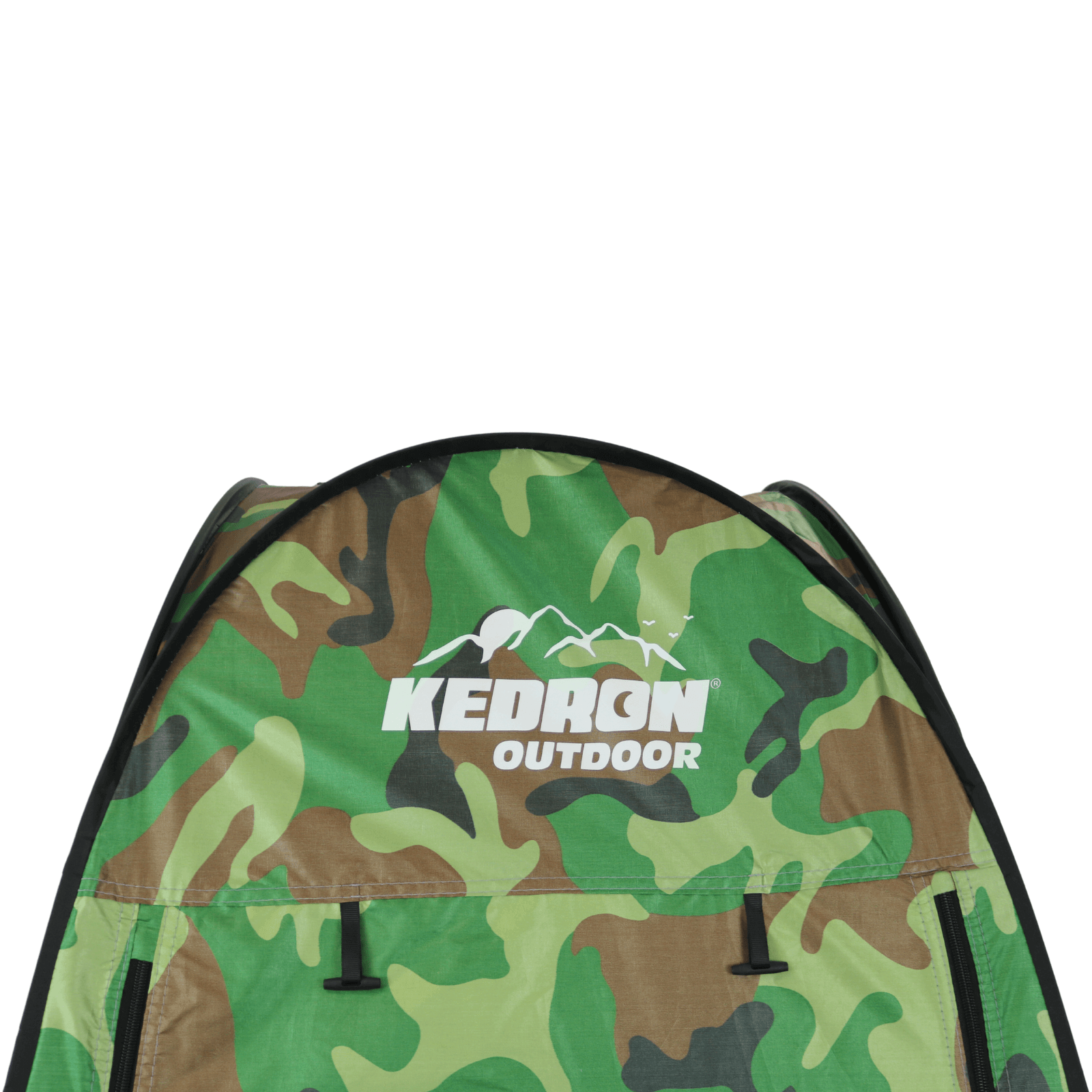 Kedron Pop Up Privacy Shelter Tent in camouflage, portable and lightweight design from Cabin Depot, perfect for outdoor use.