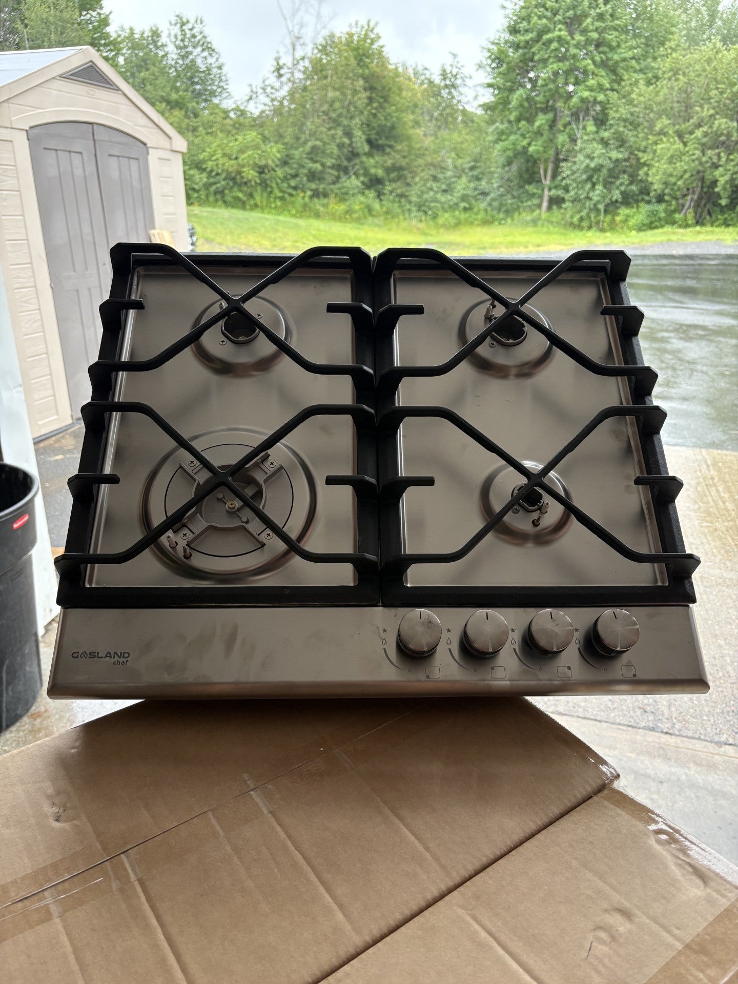GaslandChef 24" LPG/Natural Gas Built-In Gas Stovetop With 4 Sealed Burners (ETL)-SS (Scratch & Dent)