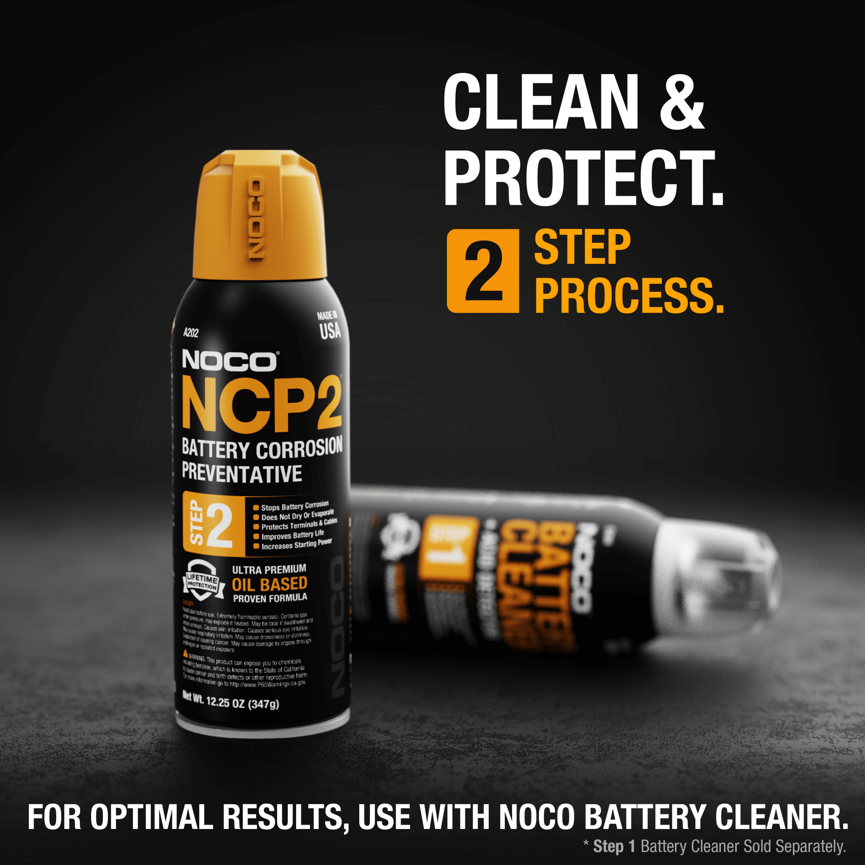 NOCO 12oz Battery Corrosion Preventative NCP2 can, ideal for protecting battery terminals, available at Cabin Depot.