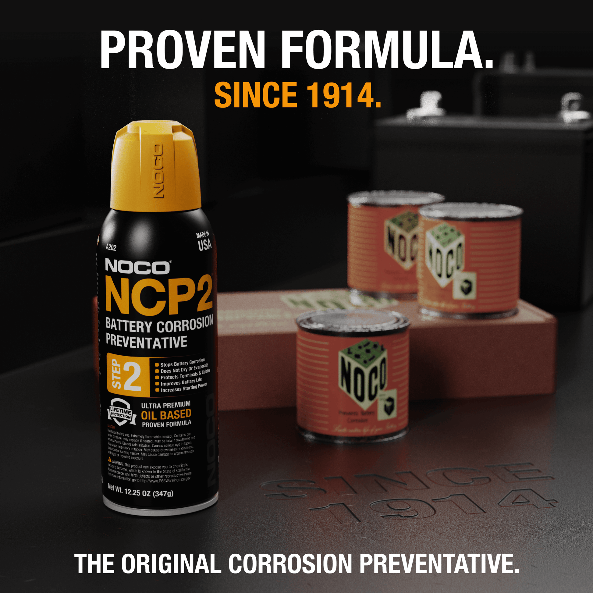 Alt Tag: NOCO A202 NCP2 Battery Corrosion Preventative - Cabin Depot. Proven formula since 1914. Original rust protector for automotive use.