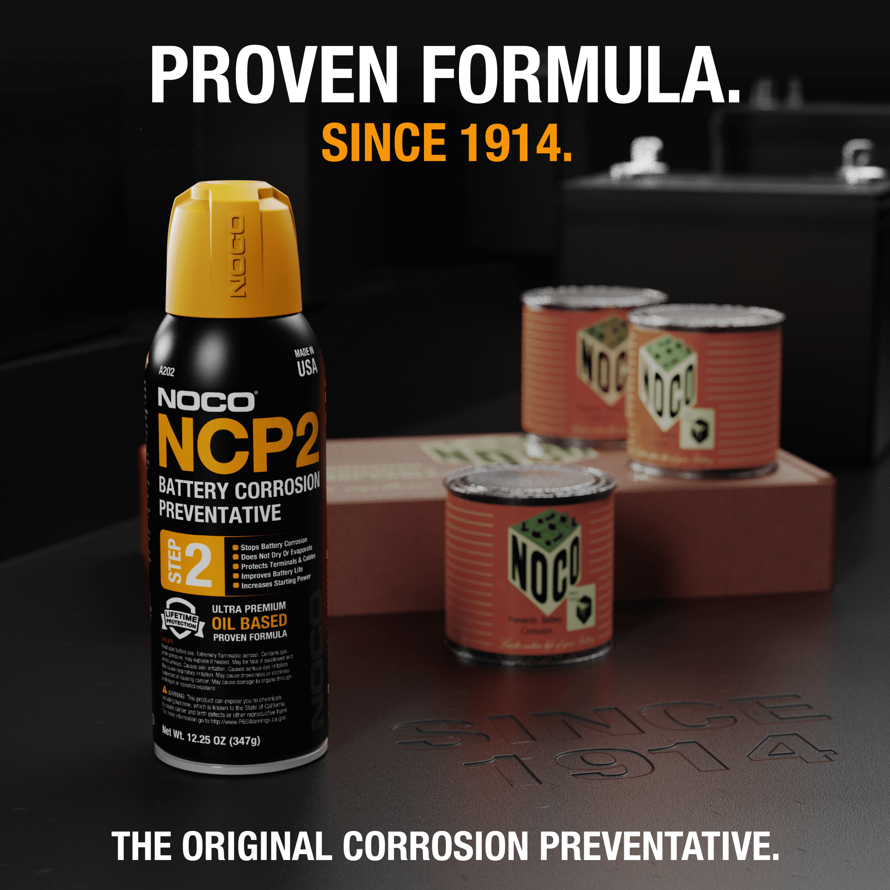 Alt Tag: NOCO A202 NCP2 Battery Corrosion Preventative - Cabin Depot. Proven formula since 1914. Original rust protector for automotive use.