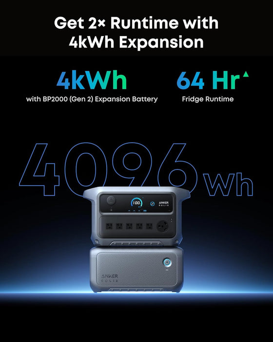 Anker SOLIX 2,048Wh LFP Expansion Battery For Gen2 C2000