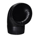 Imperial 6 inch 90 Degree Corrugated Elbow in Black Matte for flue pipes from Cabin Depot