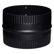 Imperial 6" Connector Union - Black Matte for pipe connection, available at Cabin Depot