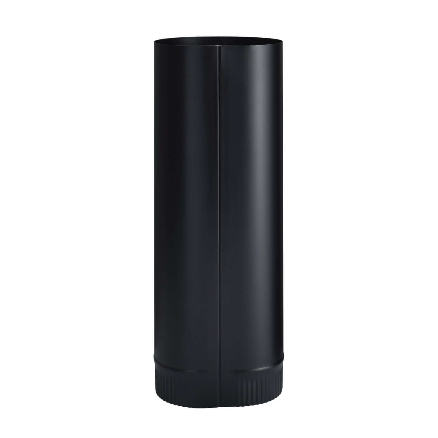 Imperial 6" x 18" Black Matte Stove Pipe with snap-lock, available at Cabin Depot. Ideal for efficient chimney connection.