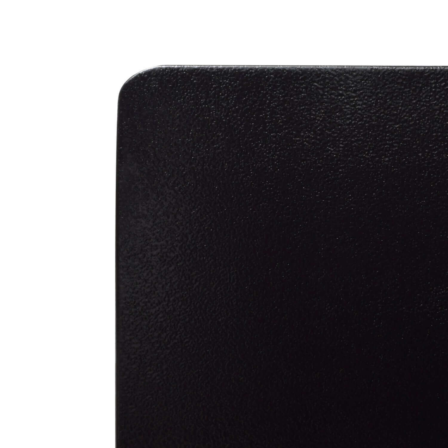 Close-up of Imperial 40" x 48" Black Pebble Stove Board, durable steel-covered for ember protection, available at Cabin Depot.