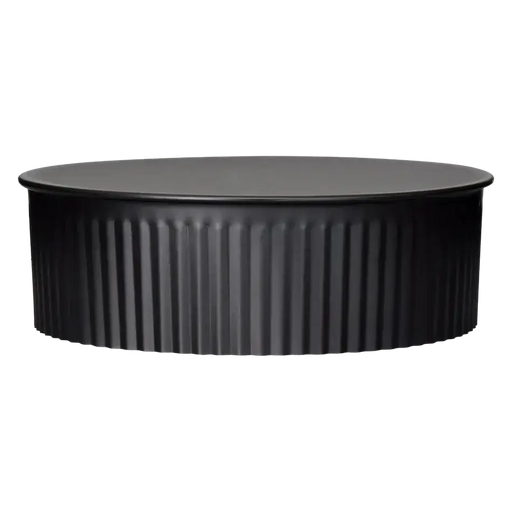 Imperial 6" Black Matte Crimped End Cap for flue pipe closure