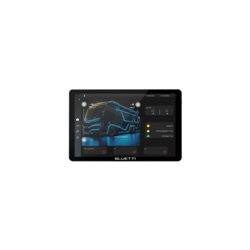 Pantalla de control central del Bluetti EPAD